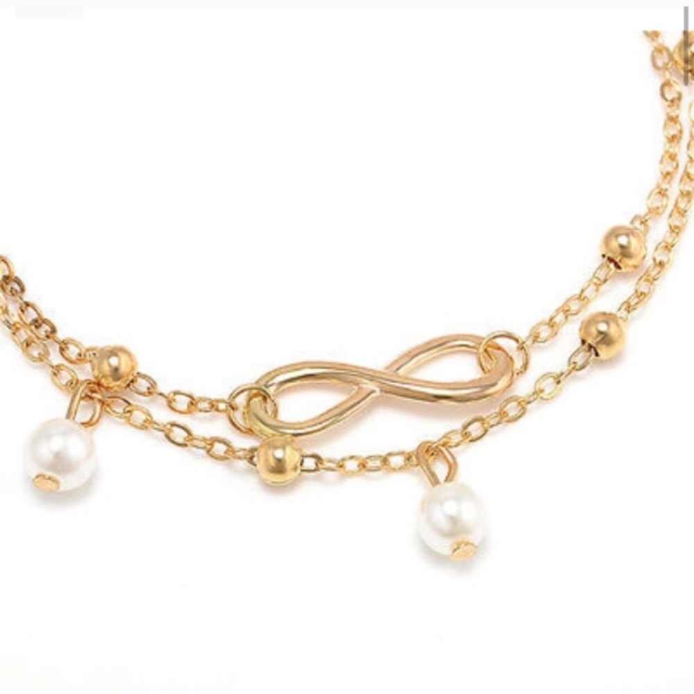 Infinity Leg Chain Bracelet - Picture 5 of 7